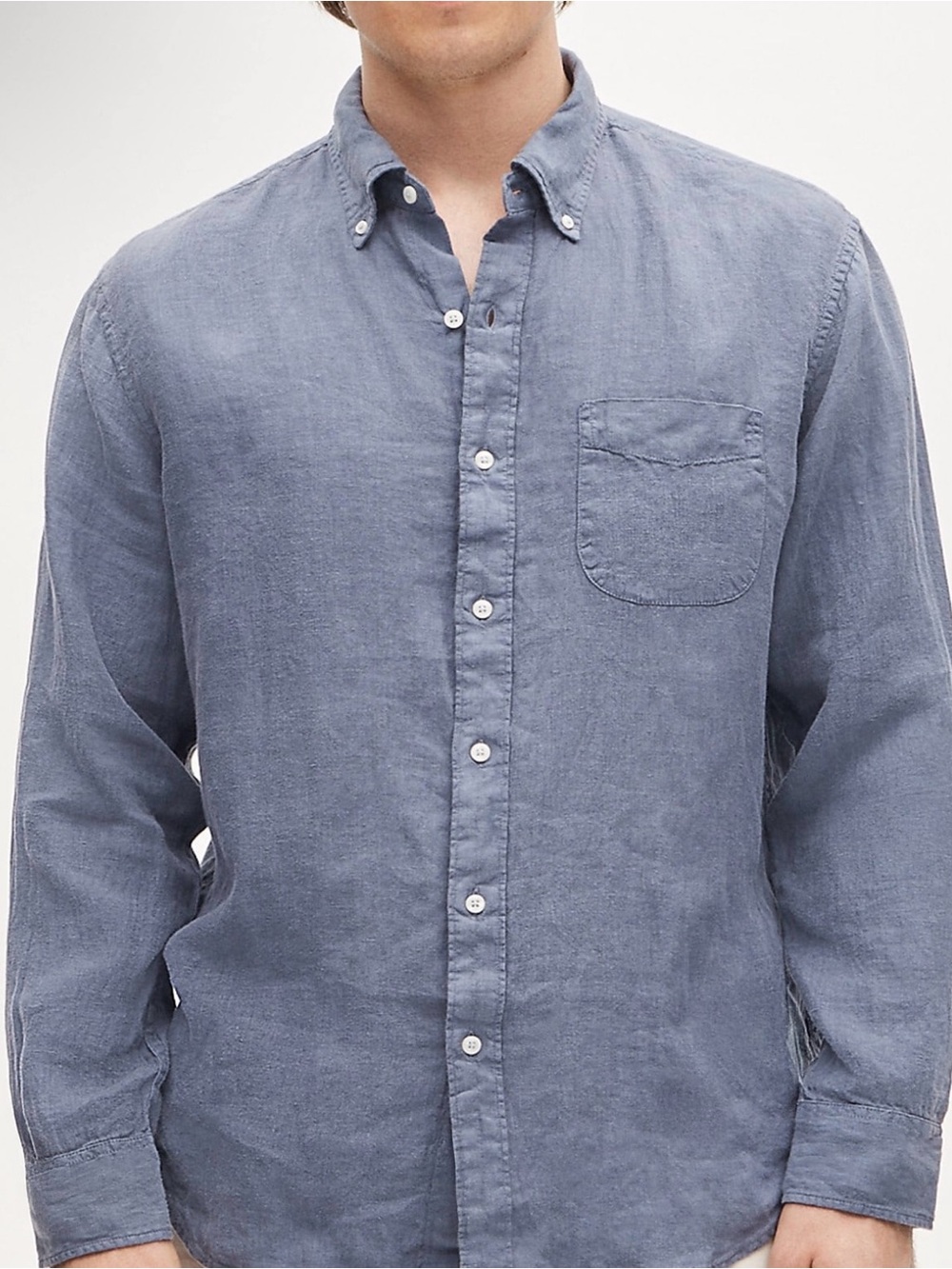 I. Crew Baird McNutt Irish Linen classic shirt button-Down Linen preppy sz S